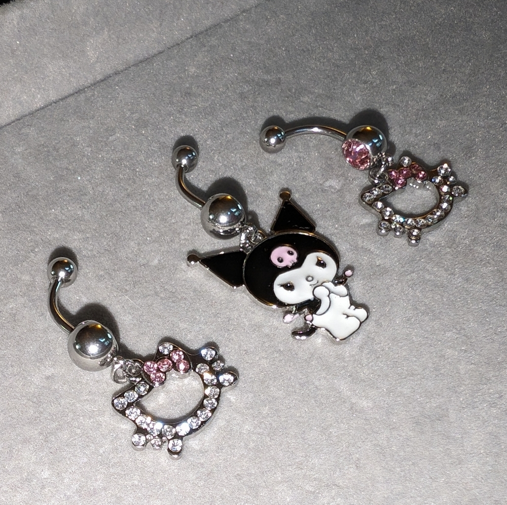 🆕 Hello Kitty Bellybutton Ring. - Picture 8 of 9